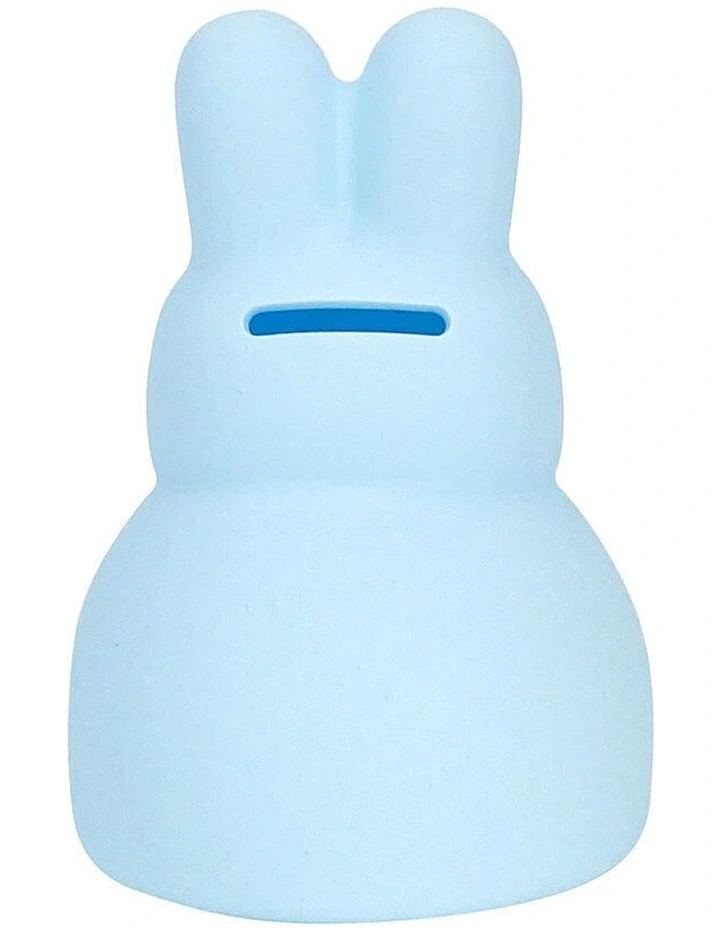 Annabel Trends Silicone Bunny Piggy Bank Combo Set Ice Blue Blush Pink image 3