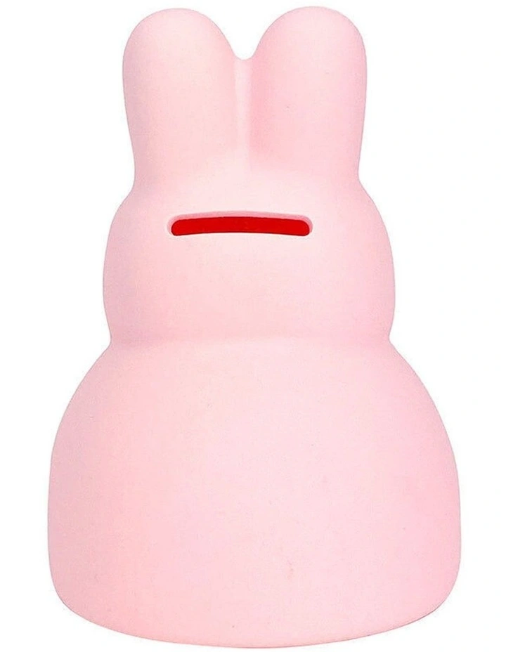 Annabel Trends Silicone Bunny Piggy Bank Combo Set Ice Blue Blush Pink image 7