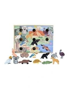 Koala Dream Bush Buddies Aussie Animal Hotel Wooden Kids Toy Set 2y 