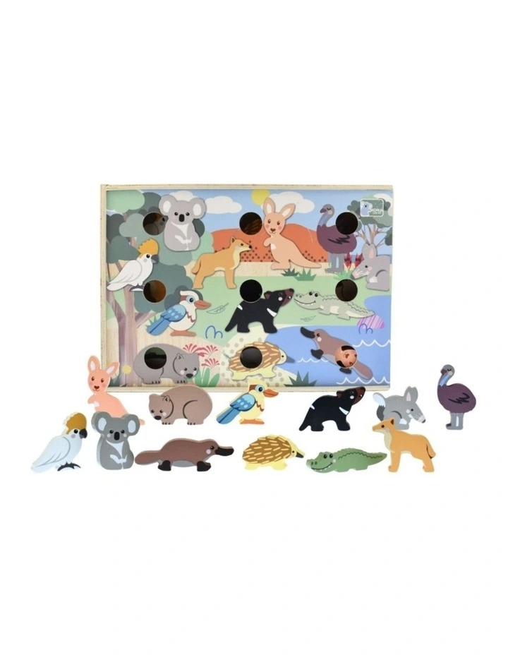 Koala Dream Bush Buddies Aussie Animal Hotel Wooden Kids Toy Set 2y image 1