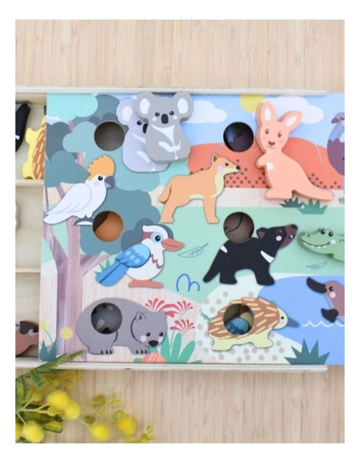 Koala Dream Bush Buddies Aussie Animal Hotel Wooden Kids Toy Set 2y image 2