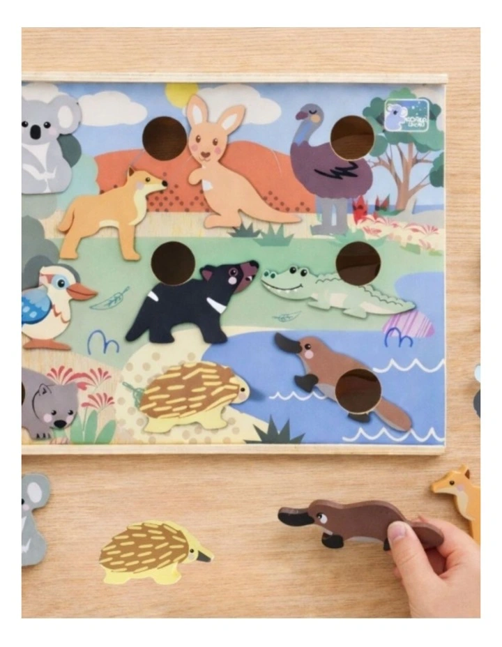 Koala Dream Bush Buddies Aussie Animal Hotel Wooden Kids Toy Set 2y image 3