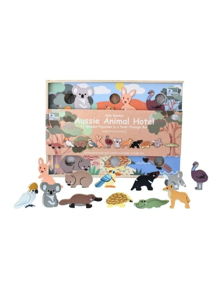Koala Dream Bush Buddies Aussie Animal Hotel Wooden Kids Toy Set 2y image 4