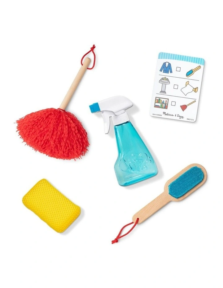 Melissa & Doug Deluxe Sparkle And Shine Cleaning Pretend Play Kids Toy Set image 2