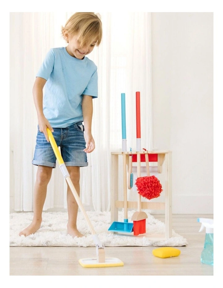 Melissa & Doug Deluxe Sparkle And Shine Cleaning Pretend Play Kids Toy Set image 3