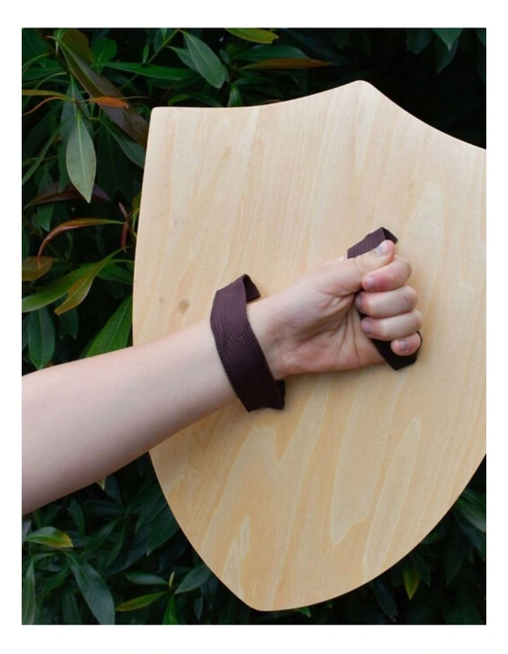 Kaper Kidz Wooden Sword & Shield Lion Theme Role Playing Toy Kids 3y image 5