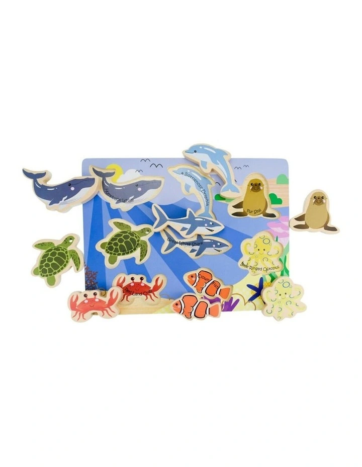 Koala Dream Kaper Kidz Sea Animal Wooden Puzzle & Australian Flora Craft 3y image 2