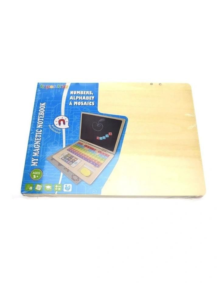 Kaper Kidz Wooden My Magnetic Notebook Alphabet Numbers & Mosaics Kids 3y image 2