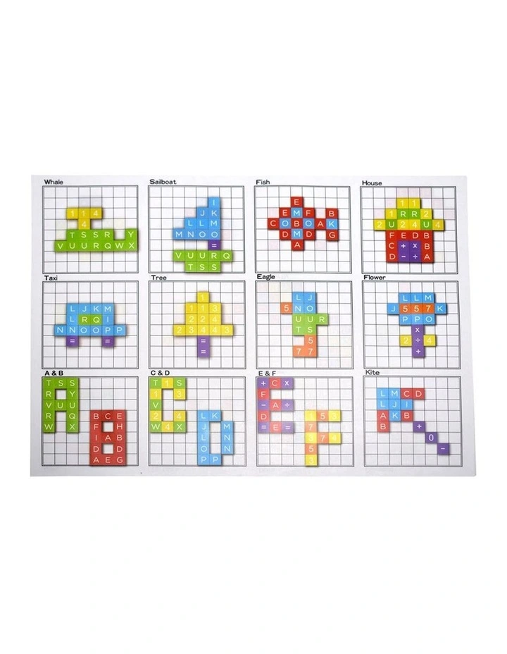 Kaper Kidz Wooden My Magnetic Notebook Alphabet Numbers & Mosaics Kids 3y image 4