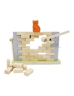 Kaper Kidz Wooden Blocks Wall Board Game Educational Kids Toy with Hammer 3