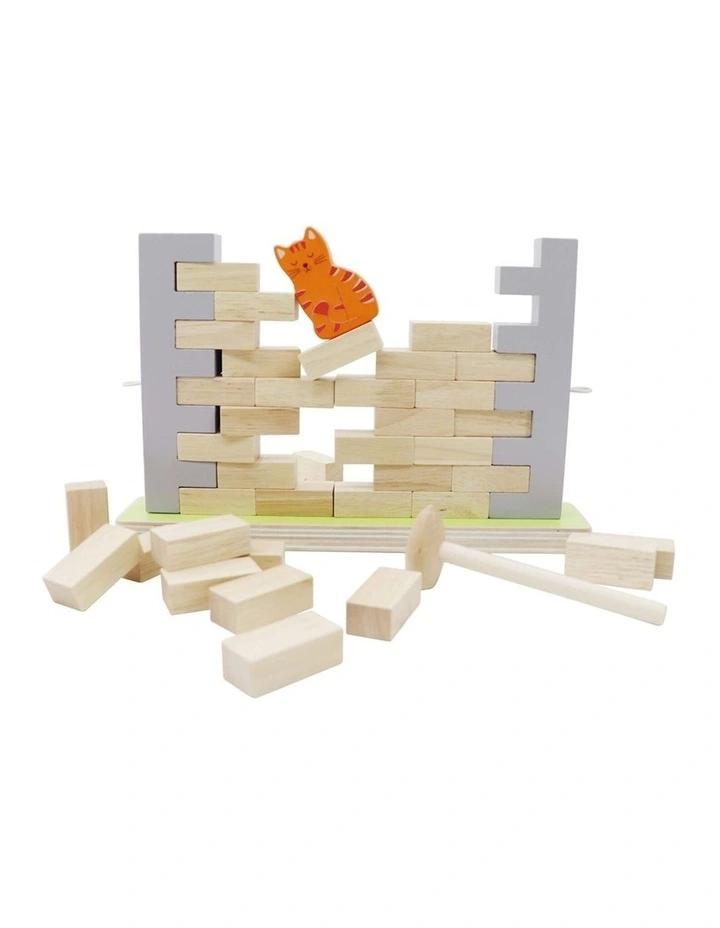 Kaper Kidz Wooden Blocks Wall Board Game Educational Kids Toy with Hammer 3 image 3