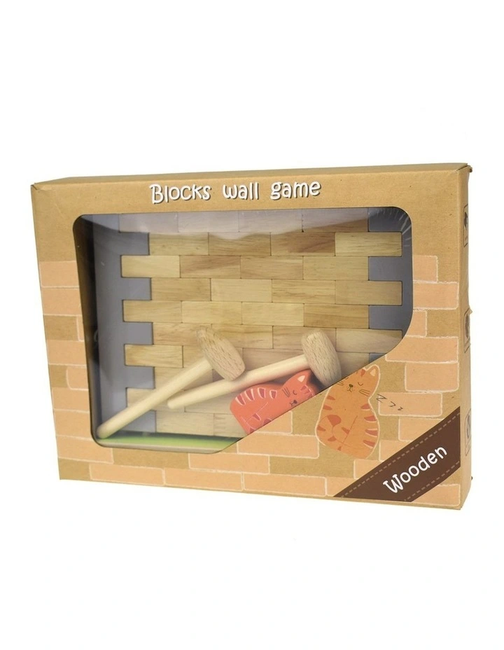 Kaper Kidz Wooden Blocks Wall Board Game Educational Kids Toy with Hammer 3 image 5