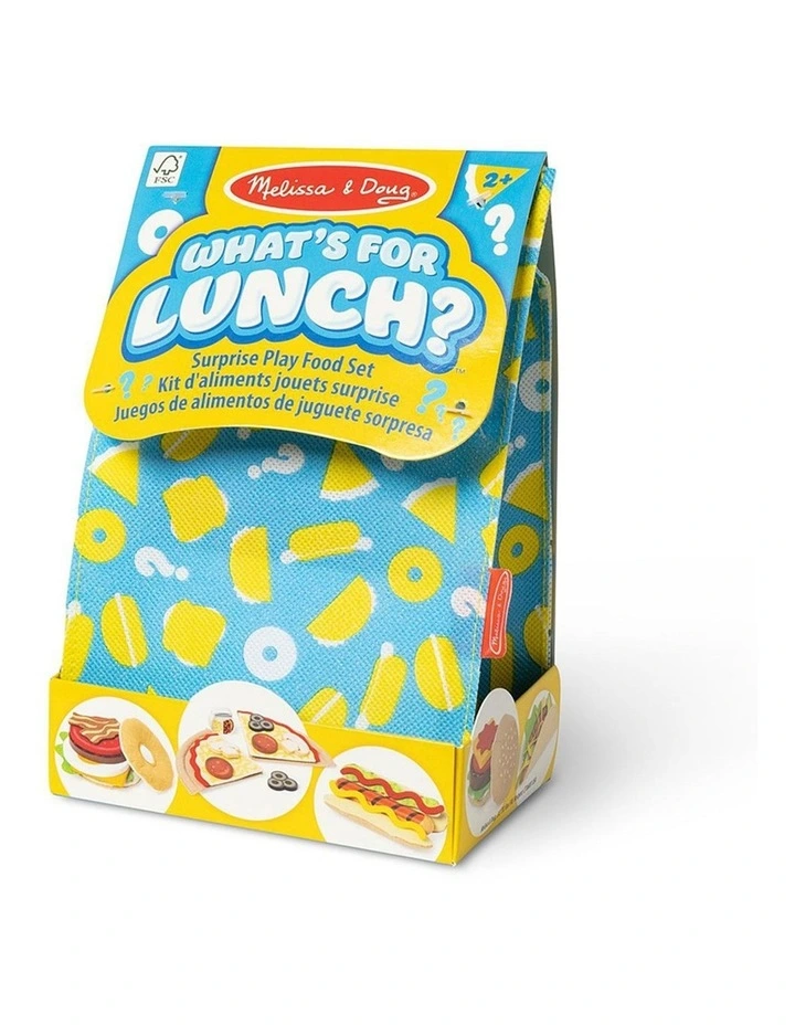 6pc Melissa & Doug What's For Lunch Surprise Play Food Set Kids 2y image 1