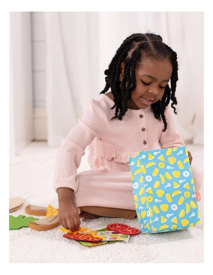 6pc Melissa & Doug What's For Lunch Surprise Play Food Set Kids 2y image 2