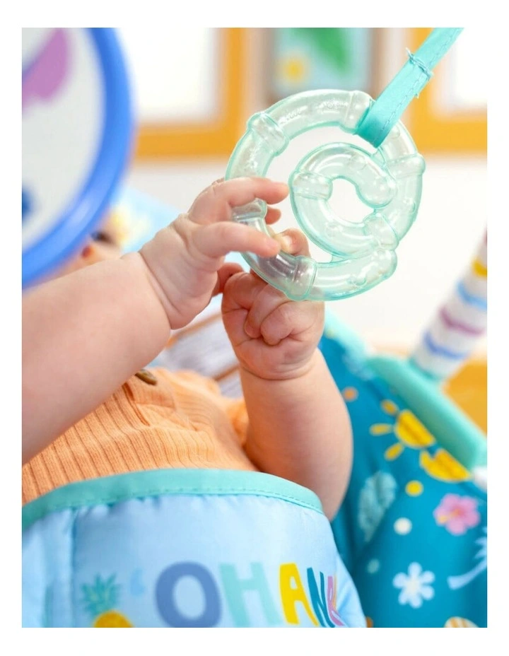 Bright Starts Stitch Ohana Paradise Vibrating Newborn Baby Bouncer 0m image 3
