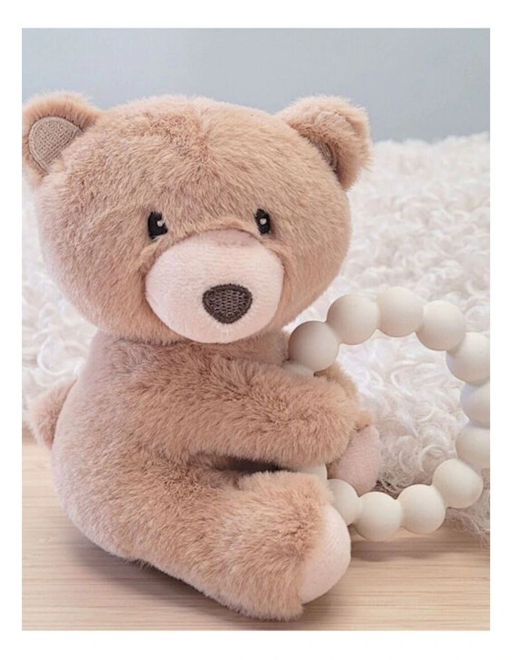 Koala Dream Snuggle Pal Benny Bear With Silicone Teething Ring Brown 0m  image 4