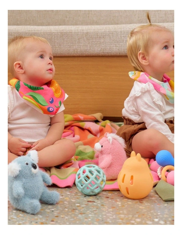 Annabel Trends Silicone Ball Teether Baby Toy Dishwasher Safe Aqua 3m  image 4