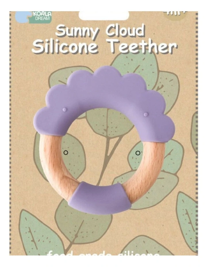 Koala Dream Silicone Soothing Teether Cloud Purple Baby 4M  image 2