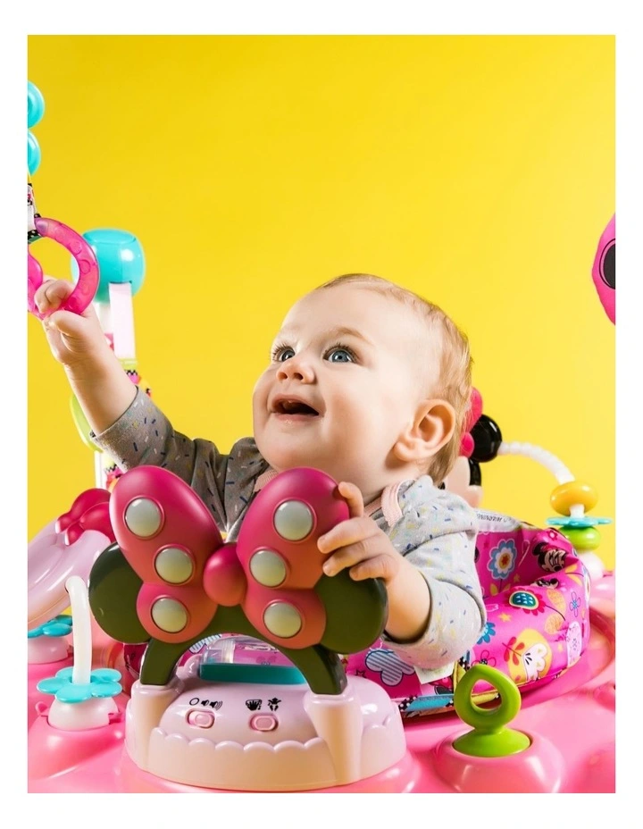 Bright Starts Minnie Mouse PeekABoo Activity Jumper Baby Toy 6m image 5