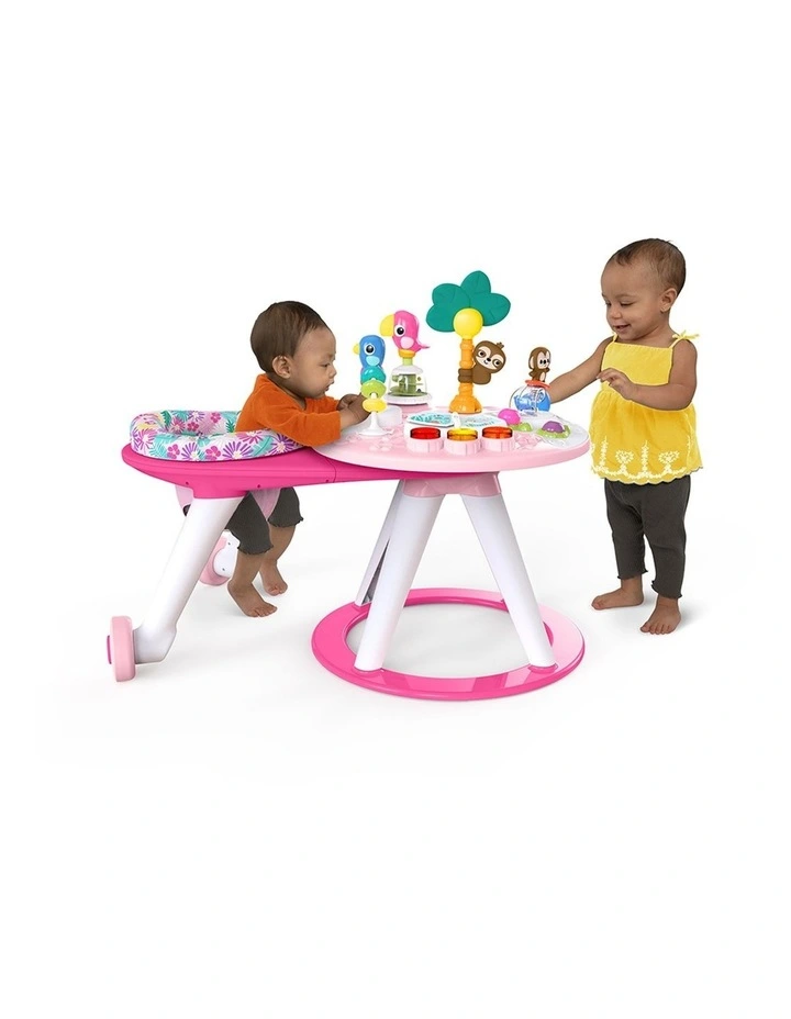 Bright Starts Around We Go 2-in-1 Activity Center Table Tropic Coral 6m image 1