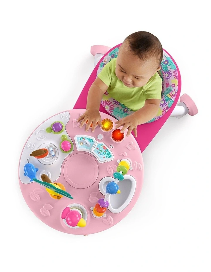 Bright Starts Around We Go 2-in-1 Activity Center Table Tropic Coral 6m image 3
