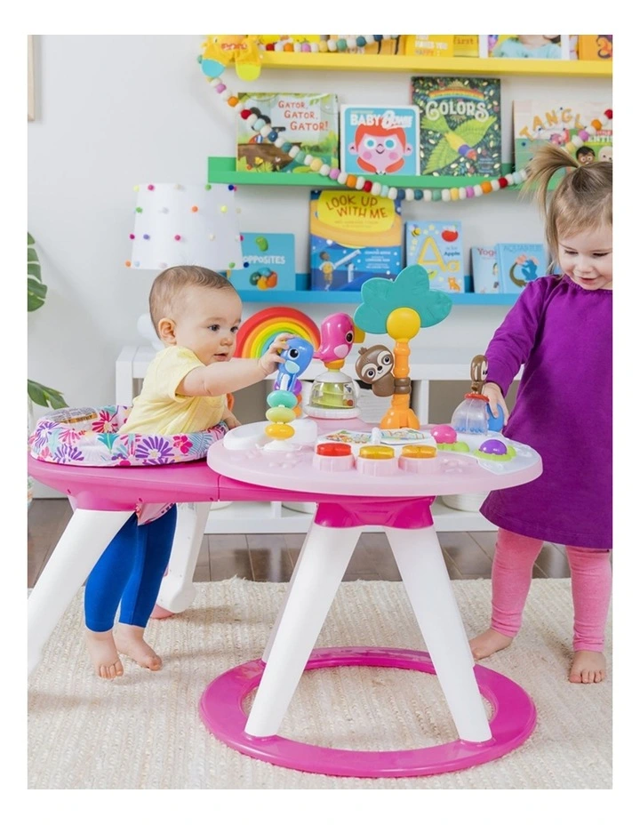 Bright Starts Around We Go 2-in-1 Activity Center Table Tropic Coral 6m image 4