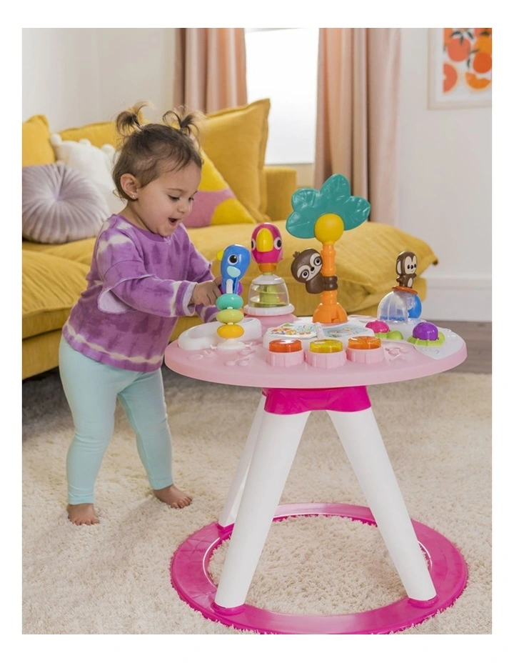 Bright Starts Around We Go 2-in-1 Activity Center Table Tropic Coral 6m image 6