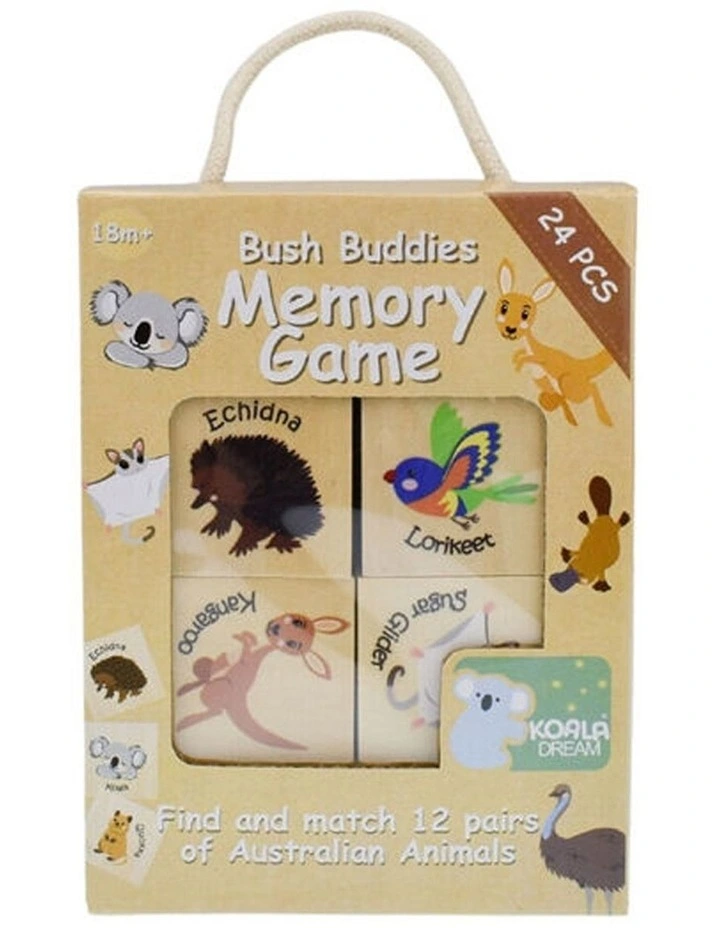 Koala Dream Bush Buddies Wooden Memory Game Australian Animals 24Pcs 18 Months image 7