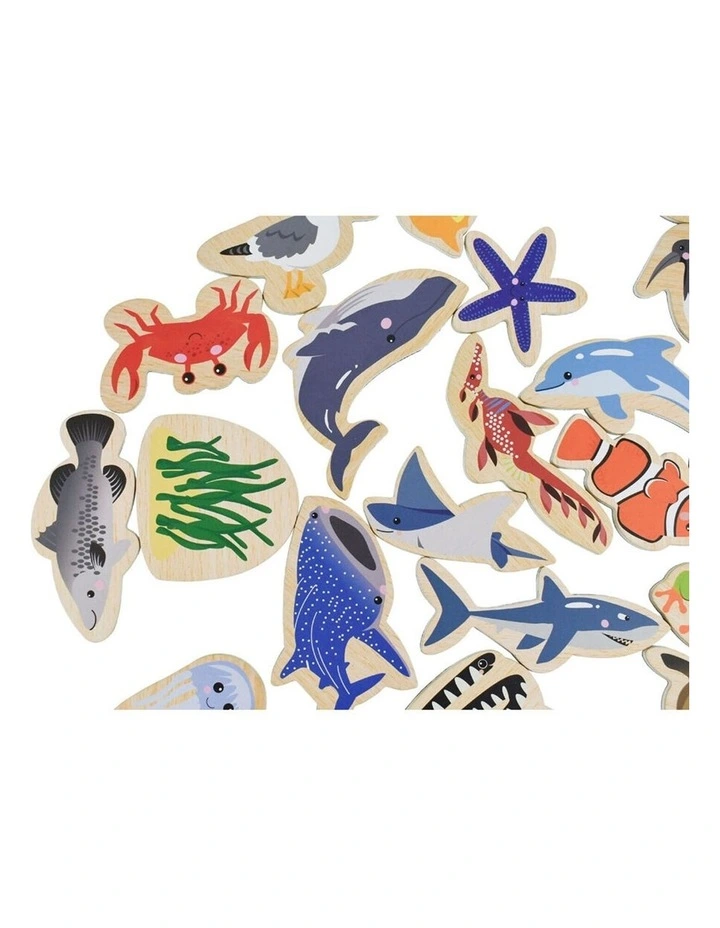 25pc Koala Dream Fridge Friends Australian Sea Animals Wooden Magnets 3 image 5
