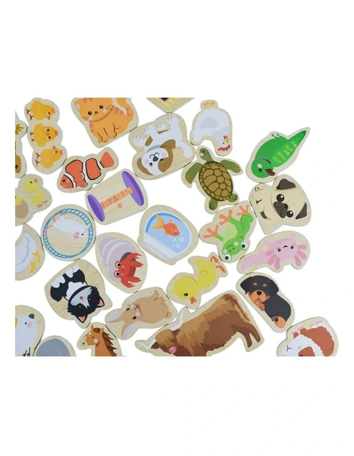 30pc Koala Dream Fridge Friends Pets Wooden Magnets Kids Educational 2y image 4