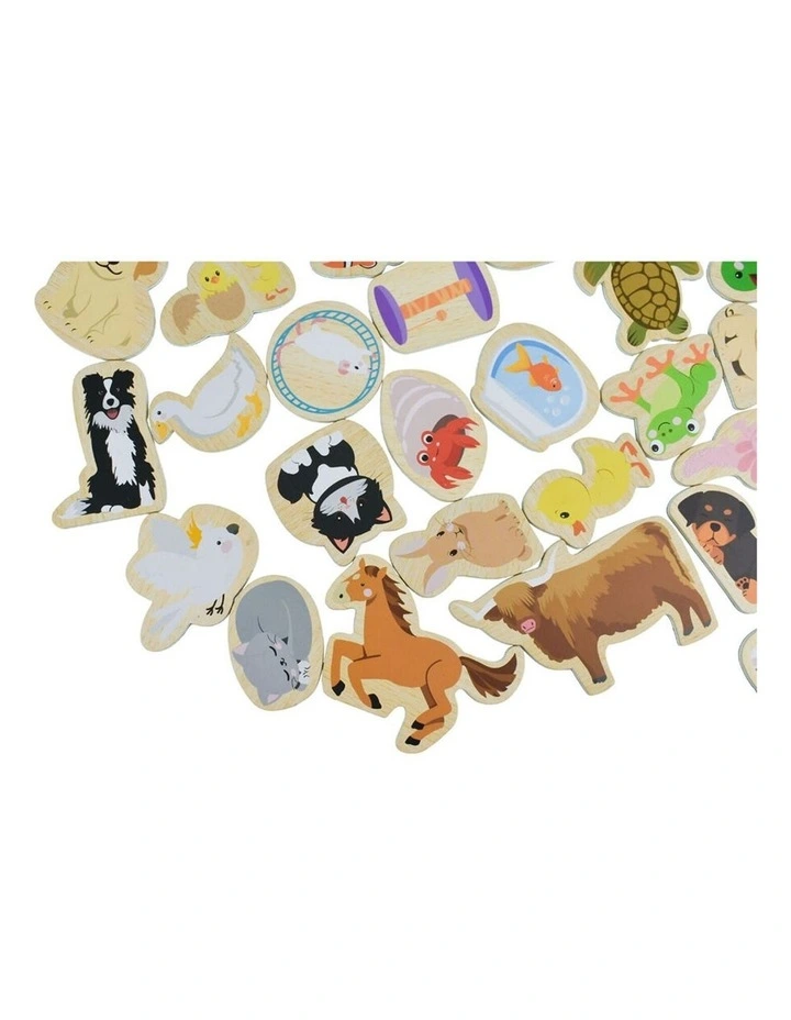 30pc Koala Dream Fridge Friends Pets Wooden Magnets Kids Educational 2y image 5