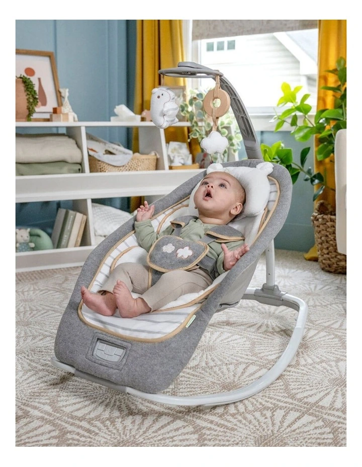Ingenuity Boutique Collection Premium Newborn Rocking Seat Bella Teddy 0-30m image 5
