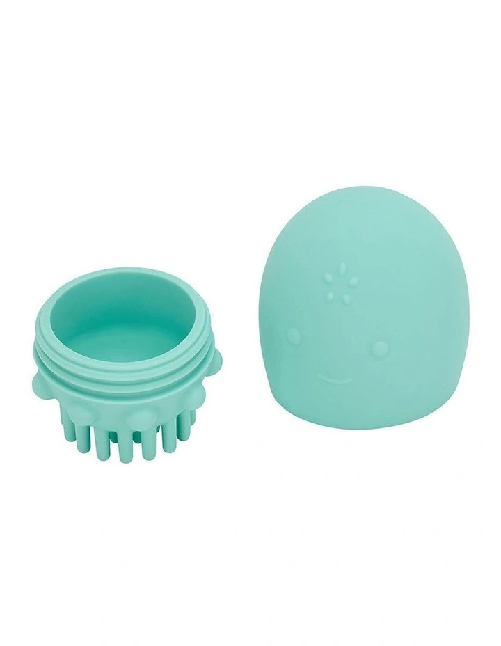 Annabel Trends Silicone Baby Bath Toy Brush Set Rocket Squid image 2