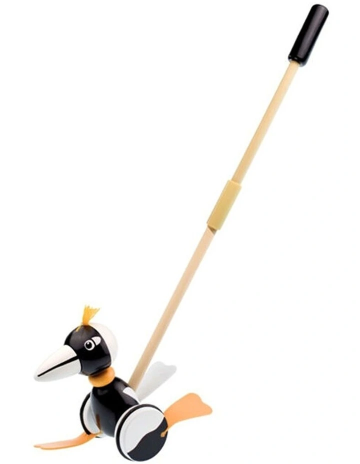 Koala Dream Wooden Push Along Magpie Baby Toddler Walker Toy 12 Months Plus image 1