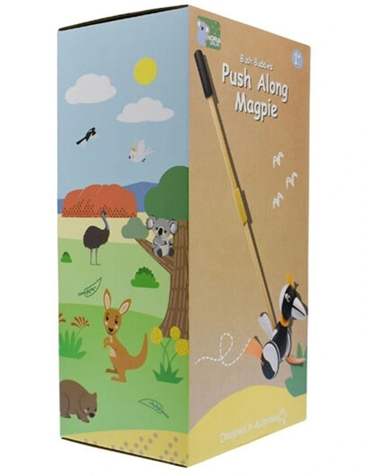 Koala Dream Wooden Push Along Magpie Baby Toddler Walker Toy 12 Months Plus image 2
