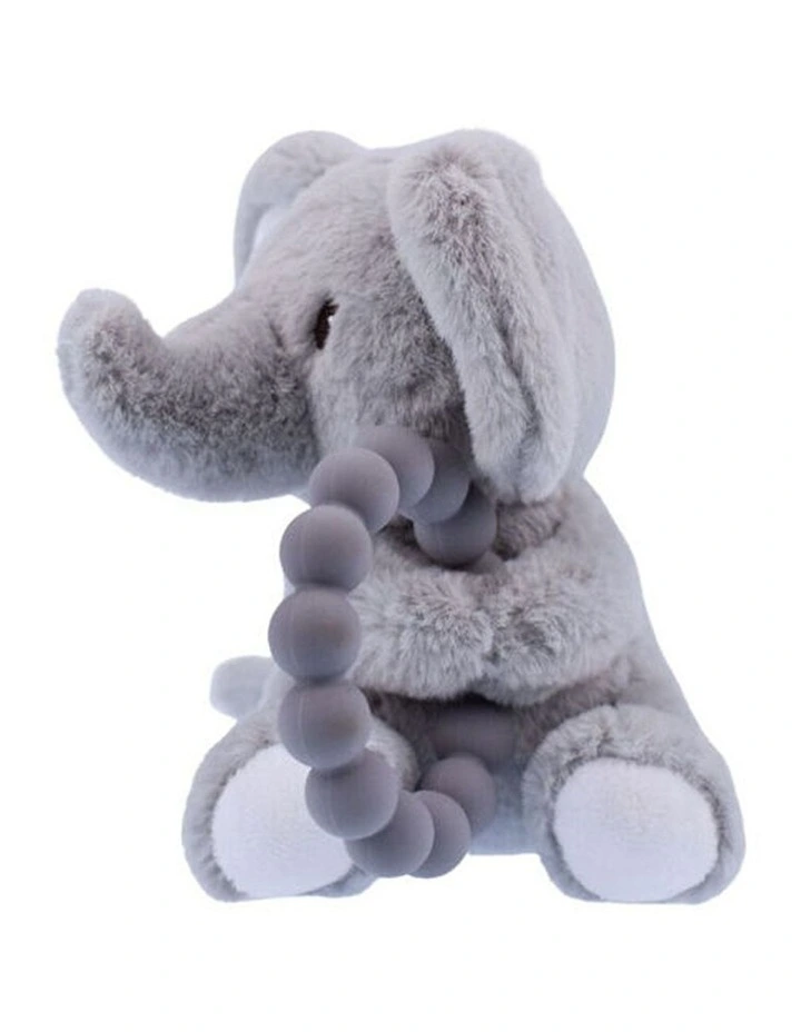 Koala Dream Snuggle Pal Ellis Elephant With Silicone Teething Ring Grey 0m  image 3