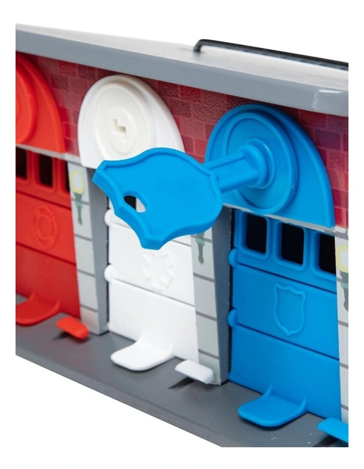 Melissa & Doug Lock Roll Rescue Truck Garage Wooden Kids Toy Multi-Colour 3 image 2