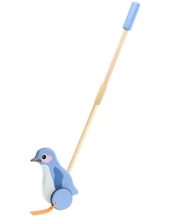 Koala Dream Wooden Push Along Little Penguin Baby Toddler Walker Toy 12m 