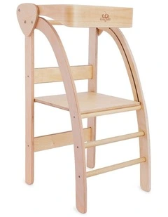 Kinderfeets Wooden Pikler Observation Tower Kids Toy 1y  Natural Wood 92.5cm