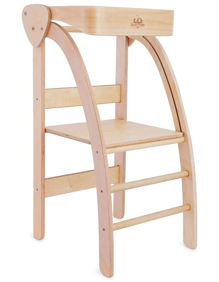 Kinderfeets Wooden Pikler Observation Tower Kids Toy 1y  Natural Wood 92.5cm image 1