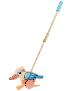 Koala Dream Wooden Push Along Kookaburra Baby Toddler Walker Toy 12 Months
