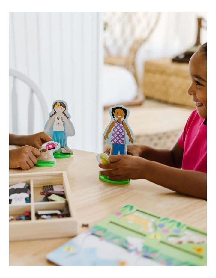 Melissa & Doug Best Friends Magnetic Dress-Up Kids Toy Mix And Match Game 3 image 3