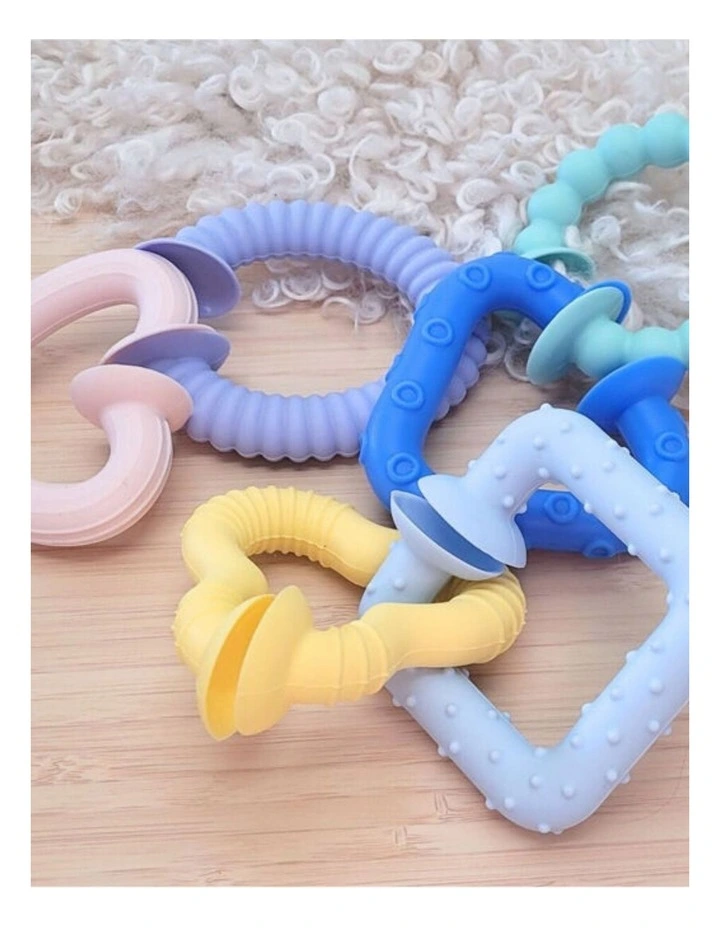 Koala Dream Silicone Baby Snap Learn Sensory Soothing Gum Teethers 4m  image 4