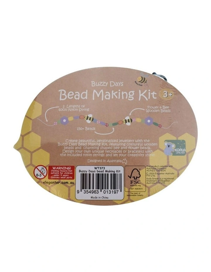 Koala Dream Bead Lacing Bee Garden Themed Kids 3y Plus Wooden Toy Set image 5