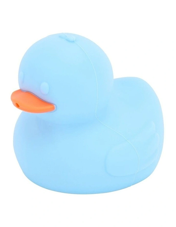 3pc Annabel Trends Silicone Squeezy Duck Bathtime Toys Set Blue Yellow image 4