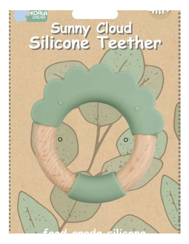 Koala Dream Silicone Soothing Teether Cloud Green Baby 4M  image 2