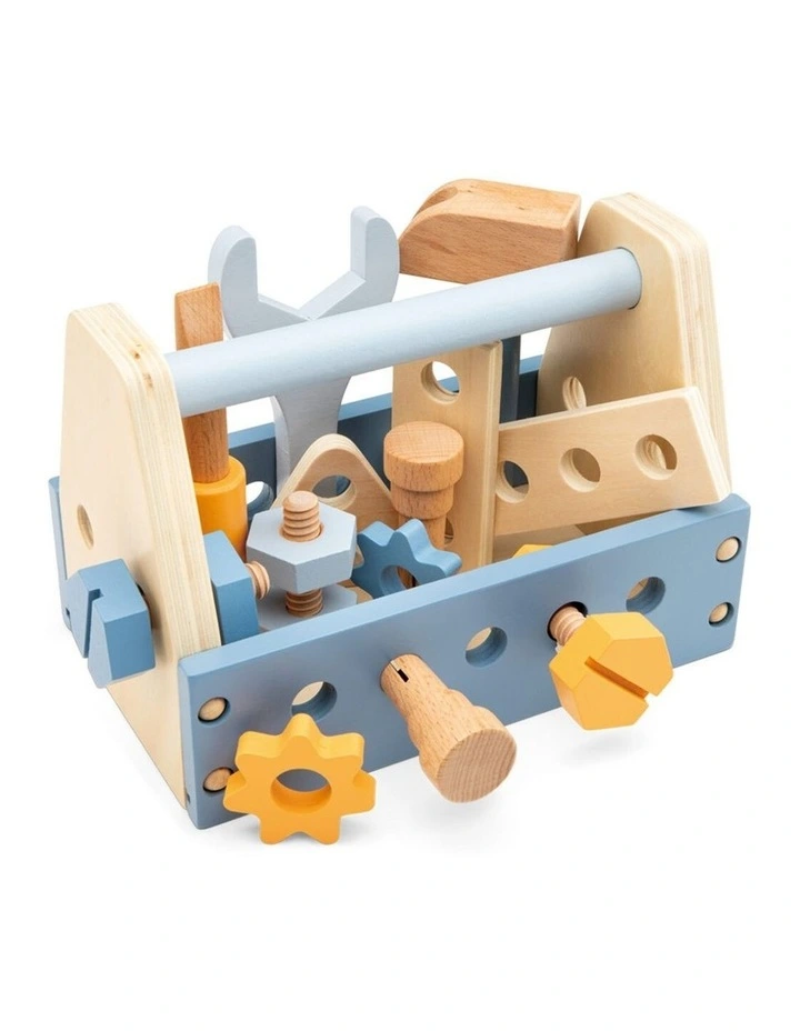 New Classic Toys Wooden Toolbox Kids Children Pretend Play Toy 3y  Wood image 1
