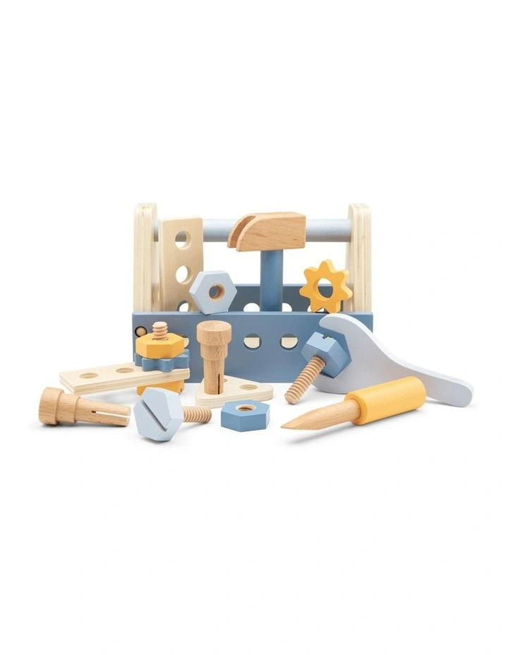 New Classic Toys Wooden Toolbox Kids Children Pretend Play Toy 3y  Wood image 2