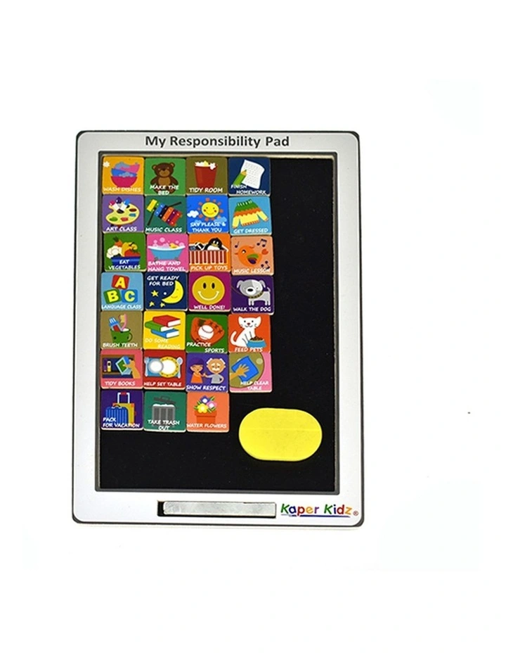 Kaper Kidz My Responsibility Wooden Magnetic Chore Board Educational Toy 3y image 4