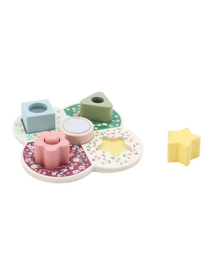 Kaper Kidz Wooden Shape Sorter With Activity Blocks 12m image 2